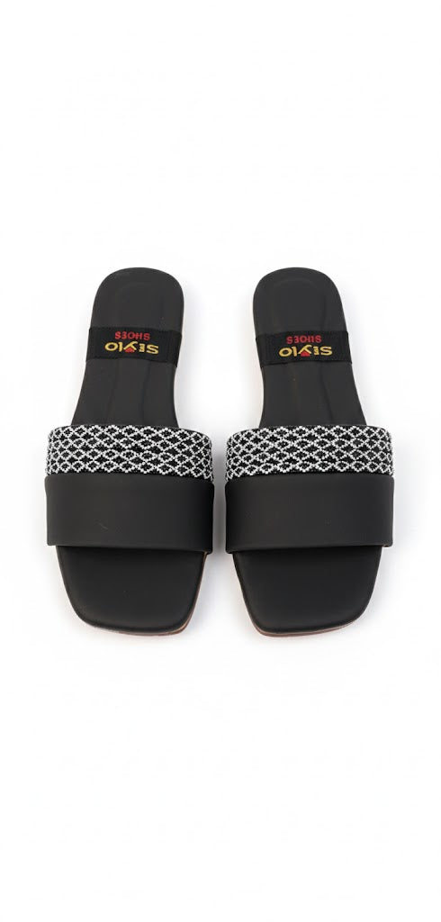 Royal Black Charm - Flats